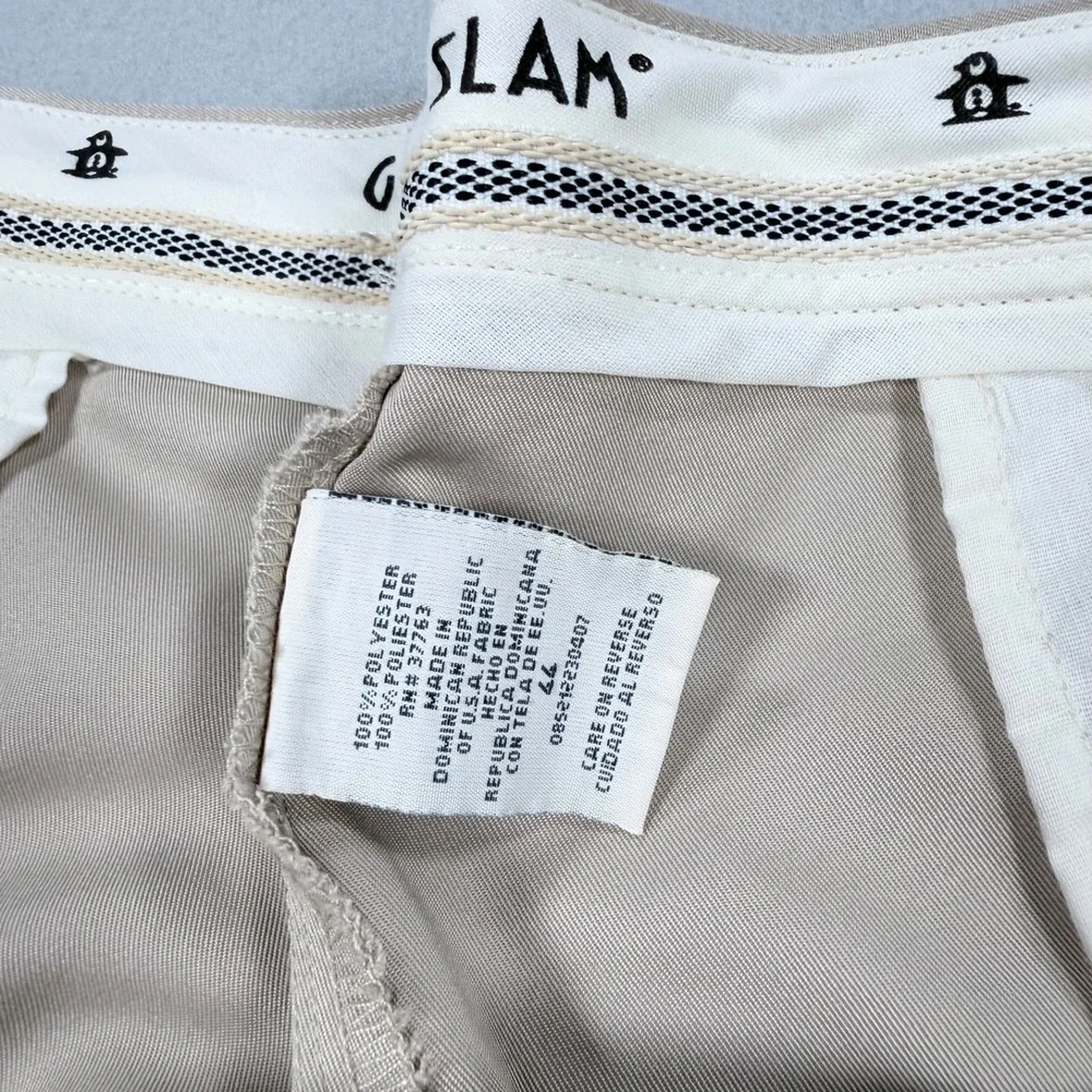 Grand Slam Golf Shorts Men 44 Serengeti Pleated Beige Khaki G5SB0092